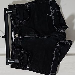 Zara Black Denim Shorts - Size 4